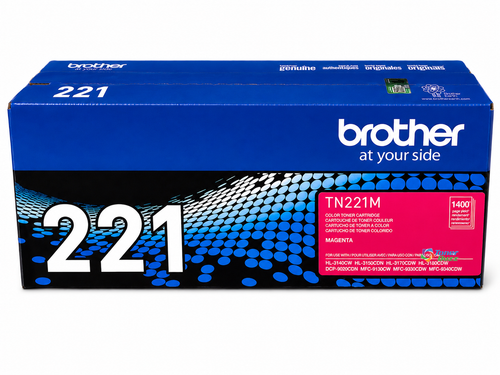 Brother TN-221 Set | 4-Pack Original Toner Combo | 4 Colors