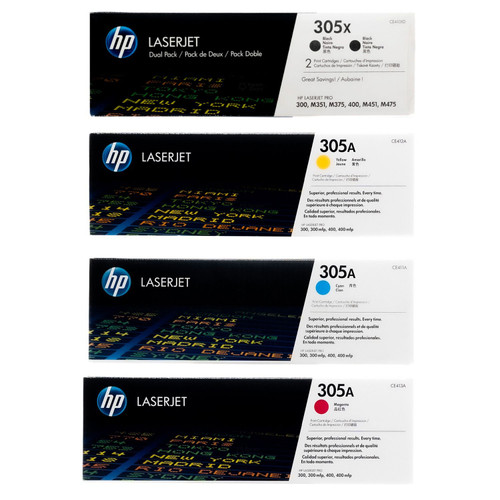 HP 305X (CE410XD) 2-Pack | Original HP Dual Pack Black Toner
