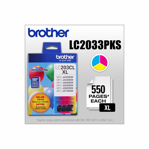 LC-203 | Original Brother Ink Cartridge – Tri-Color