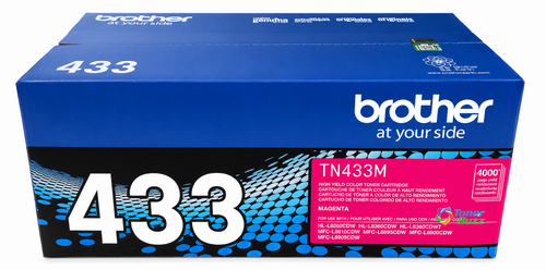 Brother TN-433M | Original Magenta High-Yield Toner Cartridge