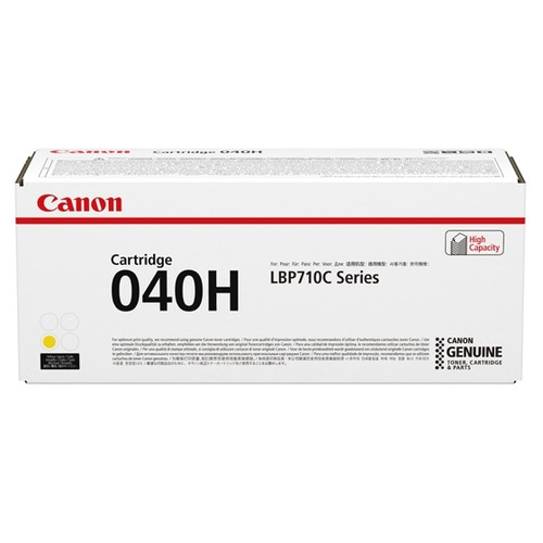 0455C001 | Canon 040H | Original Canon High-Yield Laser Toner Cartridge - Yellow