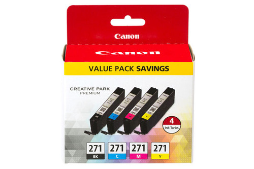 0390C005 | Canon CLI-271 | Original Canon Ink Cartridge Set - Black, Cyan, Magenta, Yellow