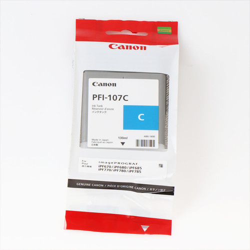 Cartouche encre Canon PFI-107 Cyan- 130 ml