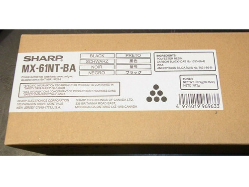 MX61NTBA | Original Sharp MX-61NT Toner Cartridge - Black