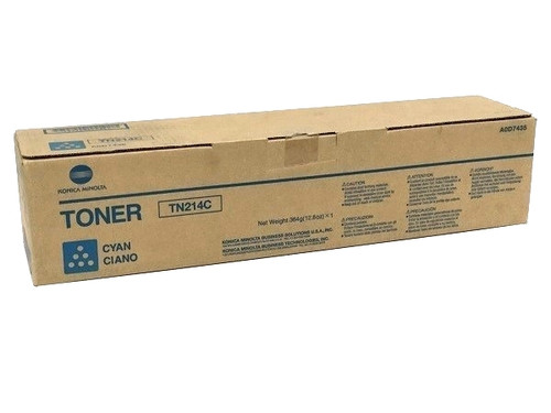 A0D7435 | TN214C | Original Konica Minolta Toner Cartridge - Cyan