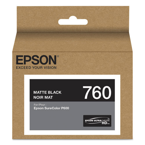 T760820 | Epson® 760 | Original Epson® UltraChrome® HD Ink Cartridge - Matte Black