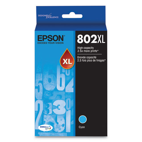 T802XL120S | Epson® 802XL | Original Epson® T802XL120-S DURABrite