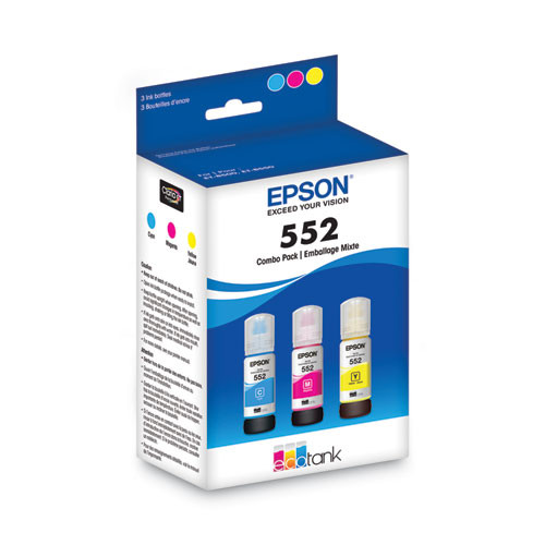 T552620-S | Epson® T552 | Original Epson® High-Yield Ink Cartridge - Cyan, Magenta, Yellow