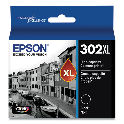 T302XL020-S | Epson® T302XL | Original Epson® Claria® High-Yield Ink Cartridge - Black