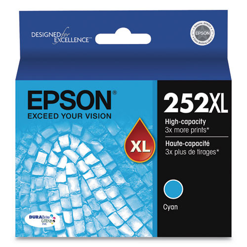 T252XL220-S | Epson® 252XL | Original Epson® High-Yield Ink Cartridge - Cyan