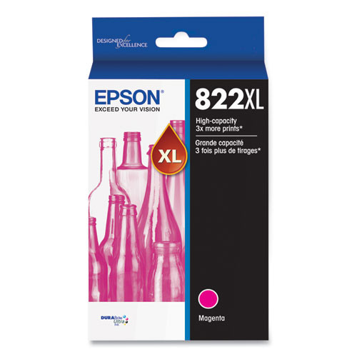T822XL320-S | Epson® T822XL | Original Epson® DURABrite Ultra® High-Yield Ink Cartridge - Magenta