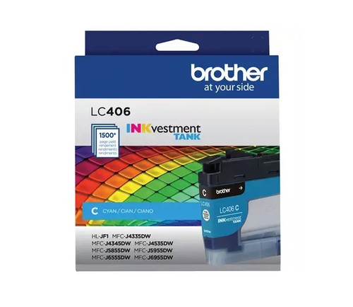 LC-406CS | Original Brother Inkvestment Tank Ink Cartridge - Cyan