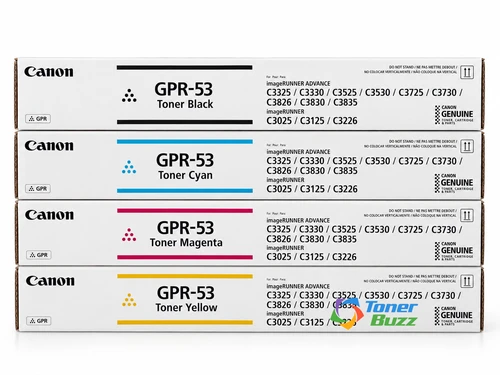 Canon GPR-53 Set | 4-Pack Original Toner Combo | All Colors