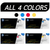 HP 307A SET All 4 colors | CE740A CE741A CE742A CE743A | Original HP Toner Cartridge - Black, Cyan, Magenta, Yellow