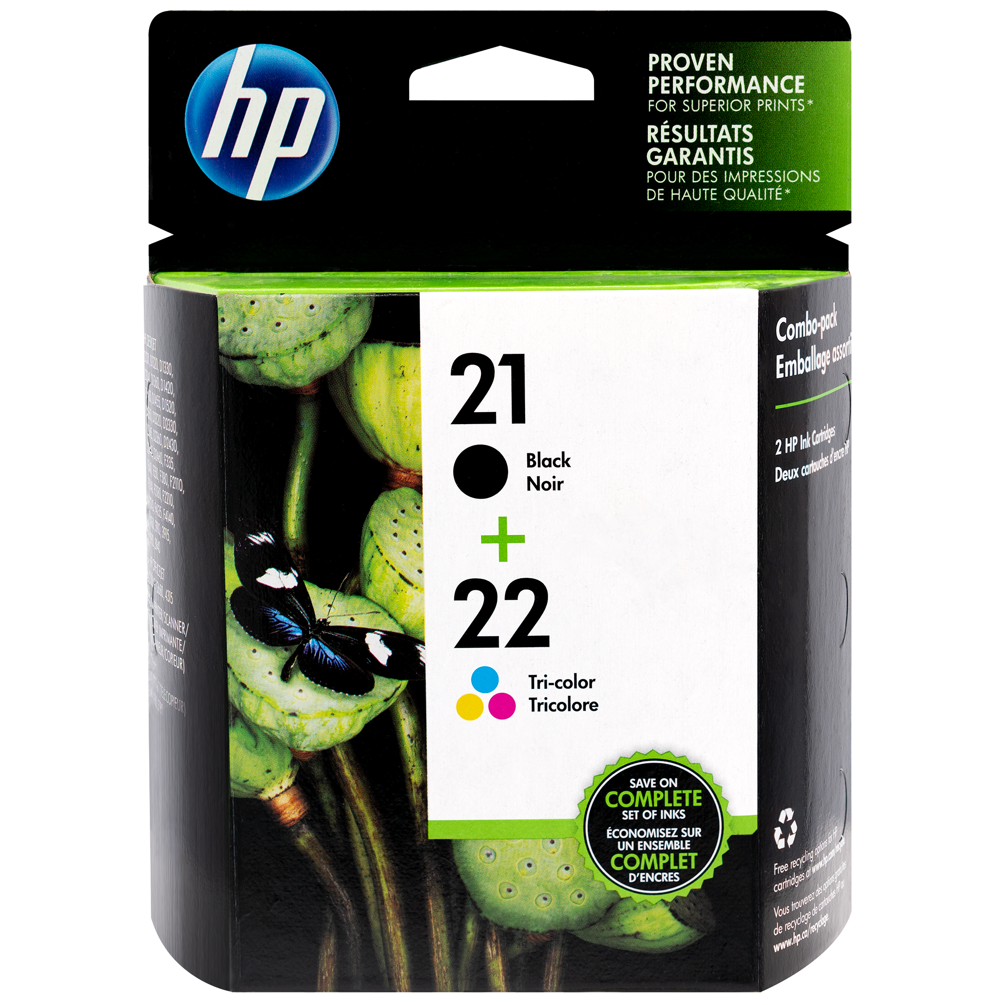 HP 21 22 SET | C9509FN | Original Ink Cartridges Standard Yield - CMYK