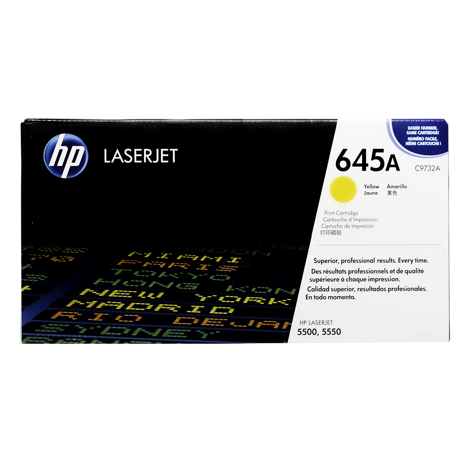 C9732A | HP 645A | Original HP Toner Cartridges – Yellow