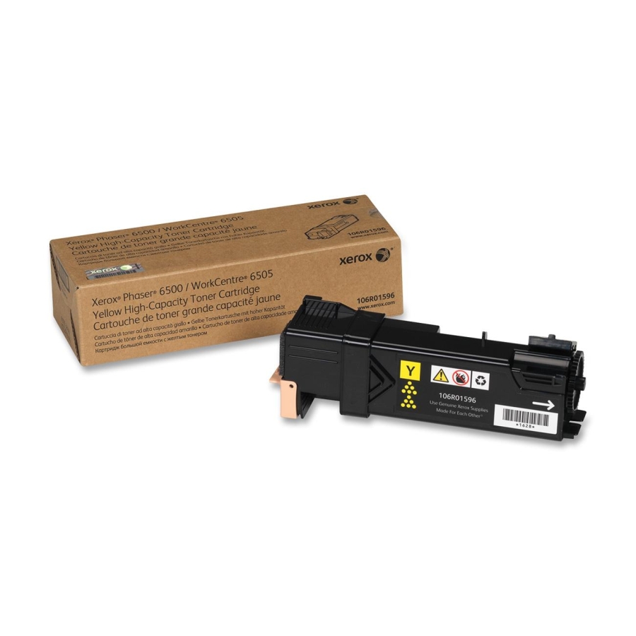 106R01596 | Original Xerox Phaser 6500 High-Capacity Toner Cartridge - Yellow