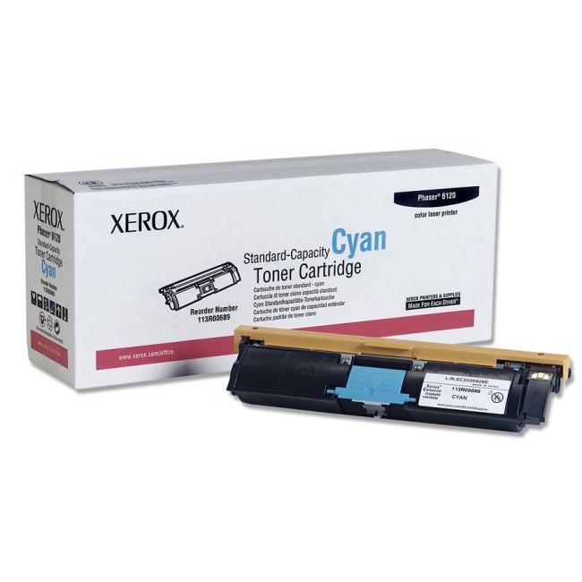 Original Xerox 113R00689 Cyan Laser Toner Cartridge for Phaser 6120