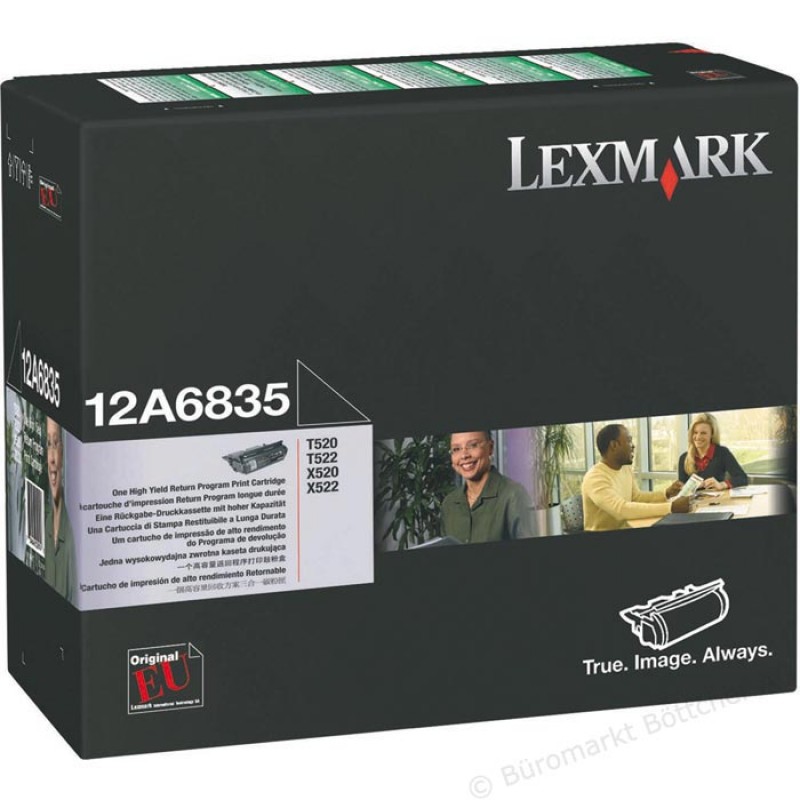 12A6835 | Original Lexmark High-Yield Toner Cartridge – Black