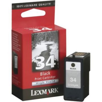 Original Lexmark #34 18C0034 High-Yield Inkjet Cartridge  Black