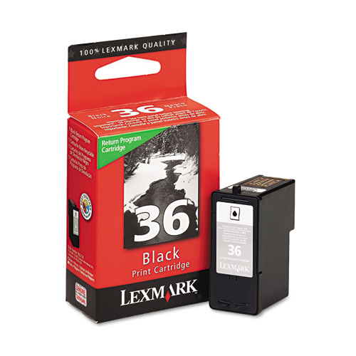 Original Lexmark 18C2130 #36 X3650/X5650 Black Ink Cartridge