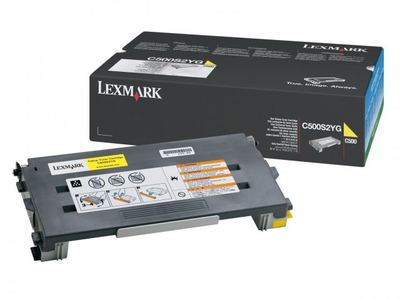 Original Lexmark C500S2YG C500n Yellow Toner Cartridge