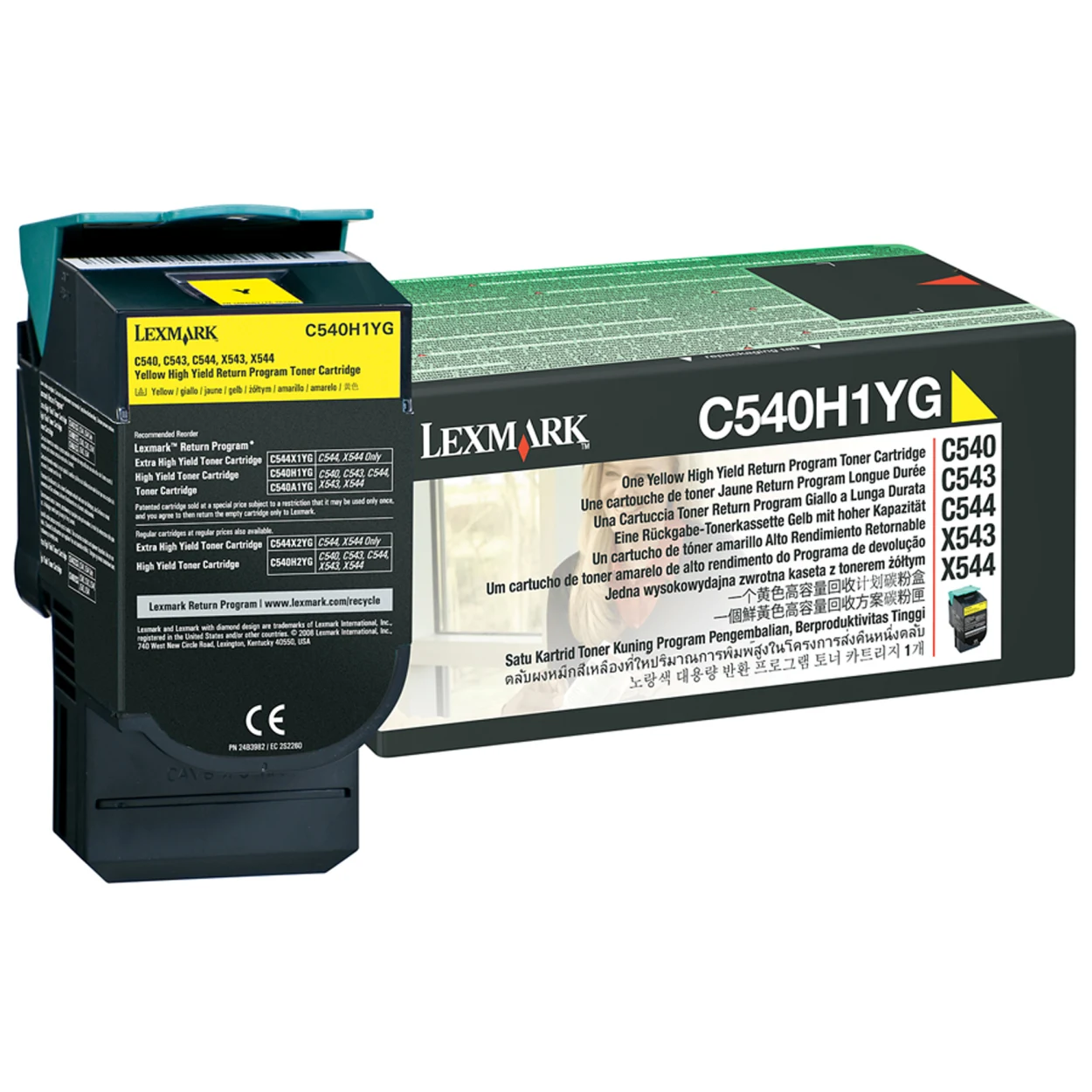 Original Lexmark C540H1YG *RP High-Yield Laser Toner Cartridge  Yellow