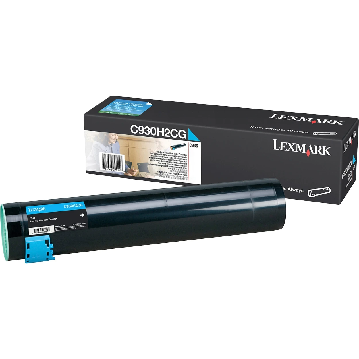 Original Lexmark C930H2CG C935 Cyan High Yield Toner Cartridge