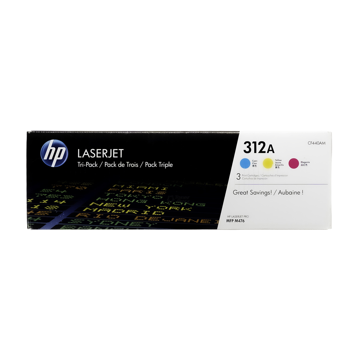 CF440AM | HP 312A | Original HP LaserJet Toner Cartridge - Tri Color