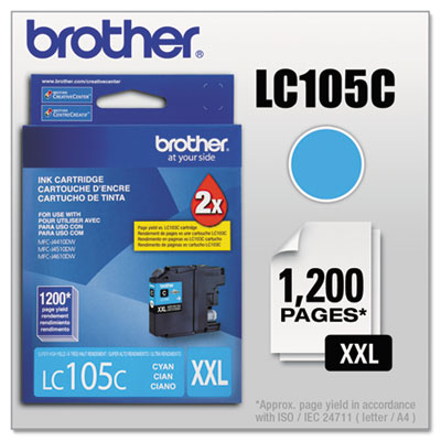 LC-105 | Original Brother Extra High-Yield Ink Cartridge – Cyan