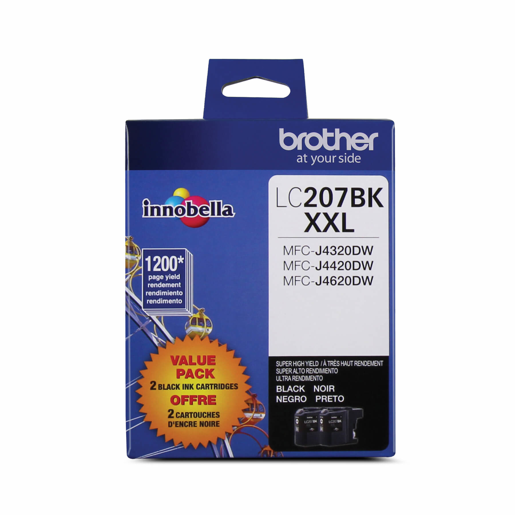 LC-207 | Original Brother Ink Cartridge 2-Pack – Black