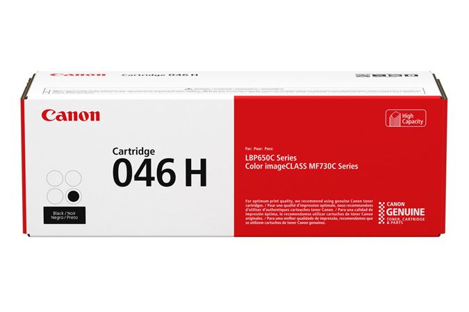 1254C001AA | Canon 046H | Original Canon High-Yield Laser Toner Cartridge - Black