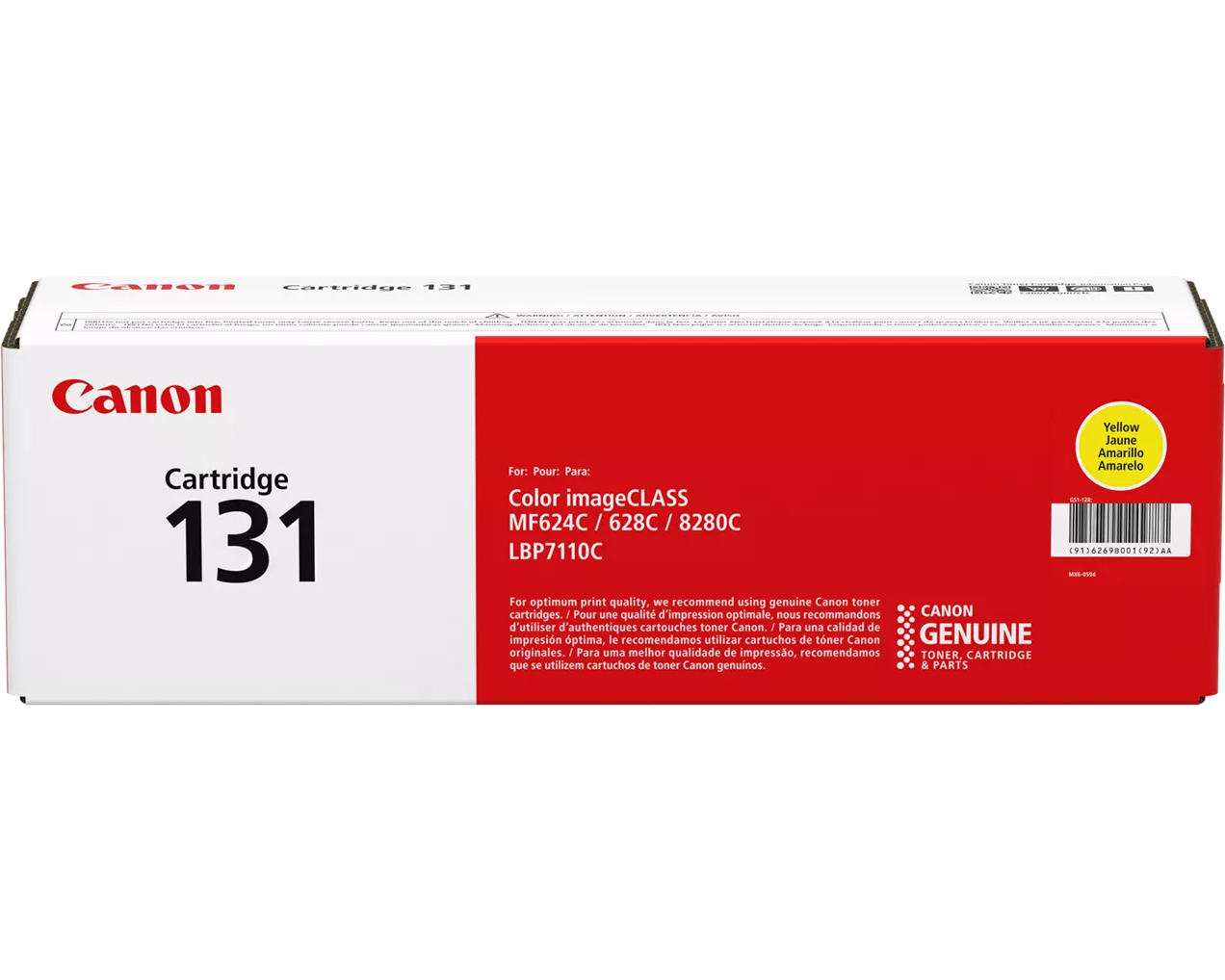 6269B001 | Canon 131 | Original Canon Laser Toner Cartridge - Yellow