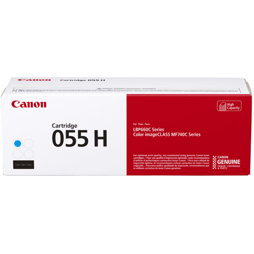 3019C001 | Canon 055H | Original Canon High-Yield Toner Cartridge - Cyan