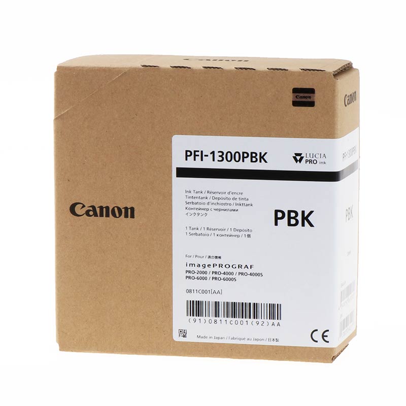 0811C001 | Canon PFI-1300 | Original Canon Ink Cartridge - Photo Black