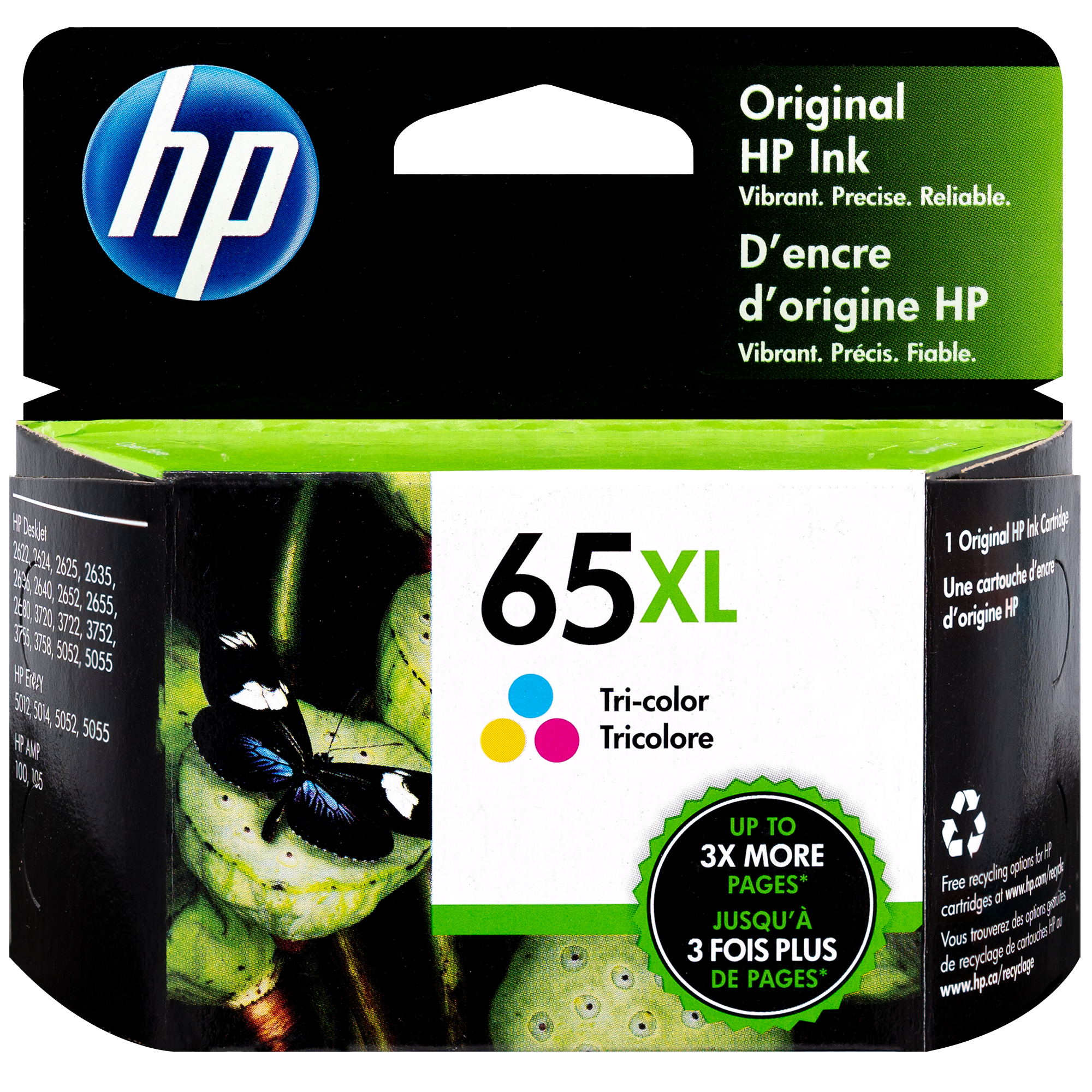 N9K03AN | HP 65XL | Original HP High-Yield Ink Cartridge - Tri-Color