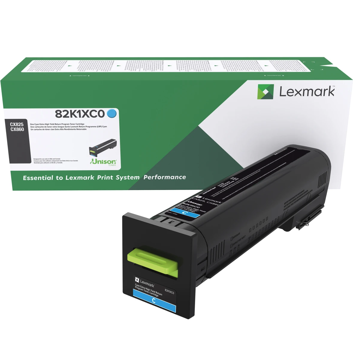 82K1XC0 | Original Lexmark Extra High-Yield Toner Cartridge – Cyan