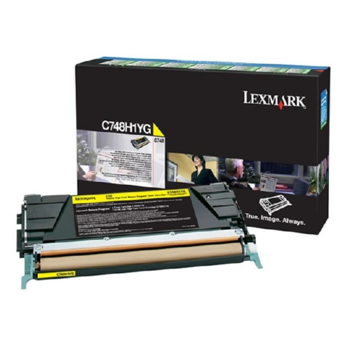 C748H1YG | Original Lexmark High-Yield Toner Cartridge – Yellow