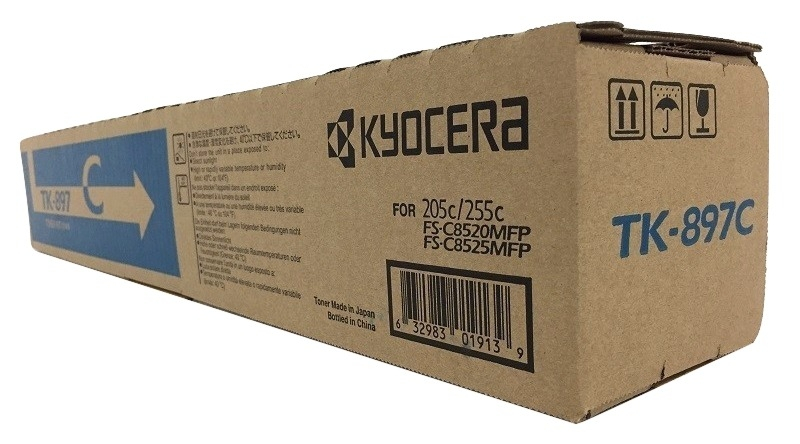 TK-897C | 1T02K0CUS0 | Original Kyocera Toner Cartridge - Cyan