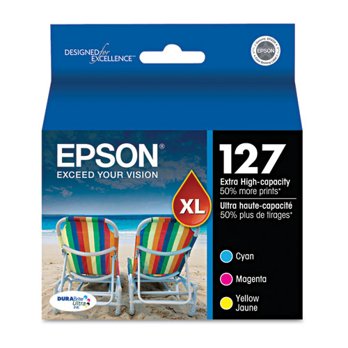 T127520-S | Epson® 127 Set | Original Epson® High-Yield Ink Cartridges - Cyan, Magenta , Yellow