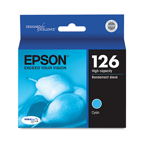T126220-S | Epson® 126 | Original Epson® DURABrite Ultra® High-Yield Ink Cartridge - Cyan