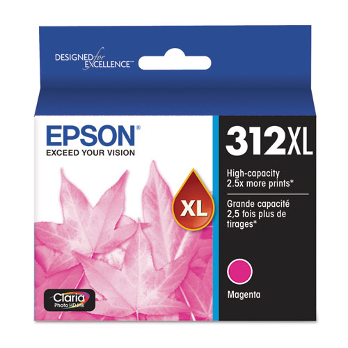 T312XL320-S | Epson® 312XL | Original Epson® Claria® High-Yield Ink Cartridge - Magenta