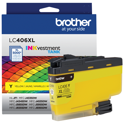 LC-406XLY | Original Brother Inkvestment Tank High-Yield Ink Cartridge - Yellow