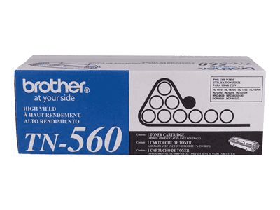 Original Brother TN-560 Black High-Yield Laser Toner Cartridge