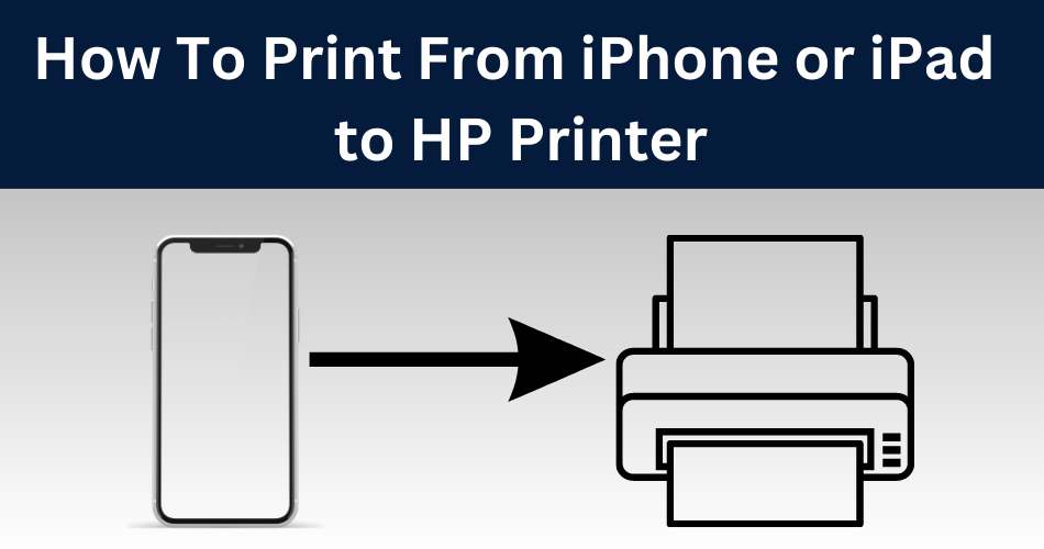 HP printer setup (Apple AirPrint for iPhone, iPad)