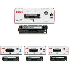 Canon 118 Set | 4-Pack Original Toner Combo | All Colors - Toner Buzz