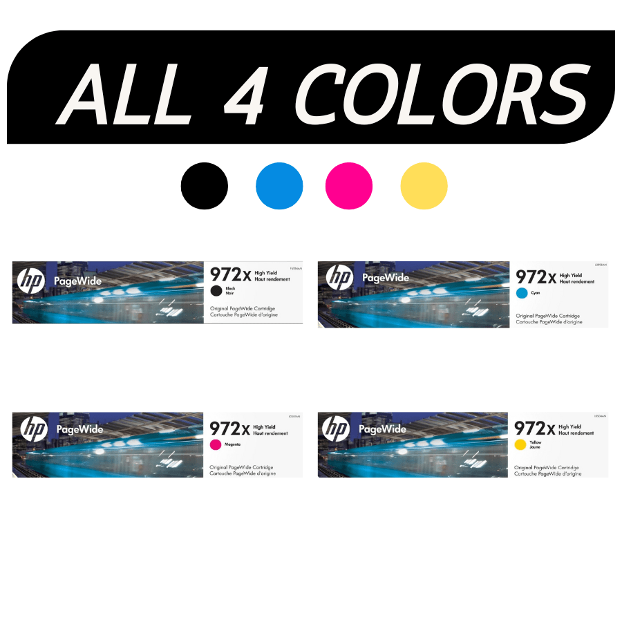Photos - Ink & Toner Cartridge HP 972X SET | Original  Ink Cartridge - Black, Cyan, Yellow, Magenta F6T 