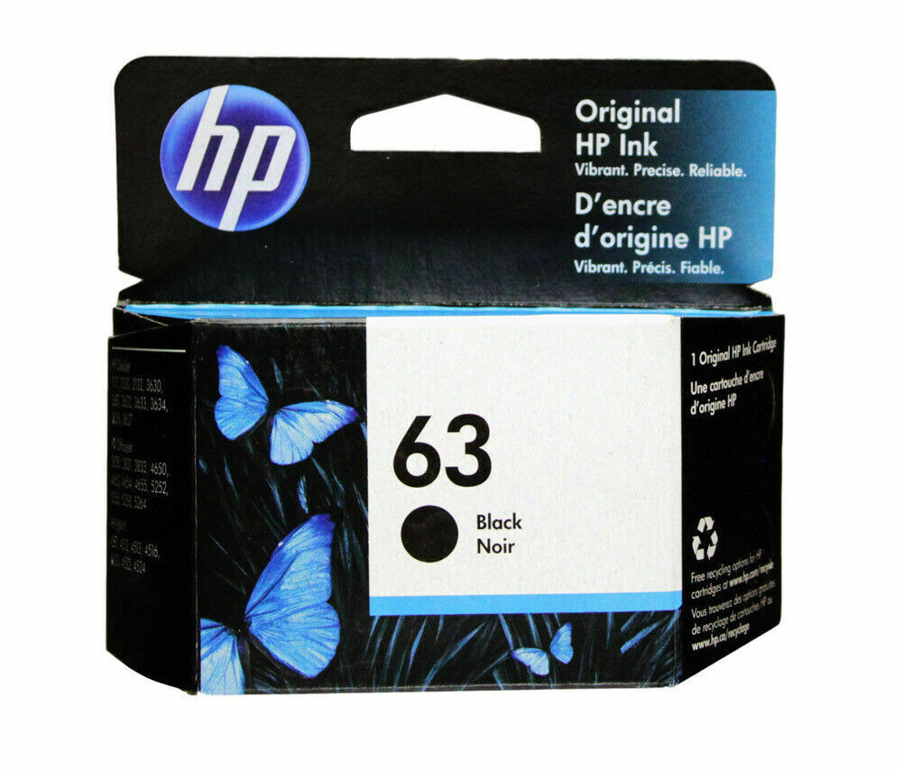 Photos - Ink & Toner Cartridge HP F6U62AN |  63 | Original  Ink Cartridge - Black F6U62AN 