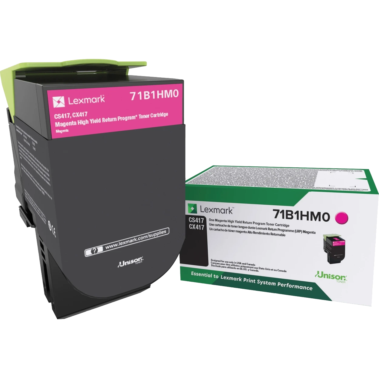 Photos - Ink & Toner Cartridge Lexmark 71B1HM0 | Original  High-Yield Toner Cartridge - Magenta 71B1HM0 