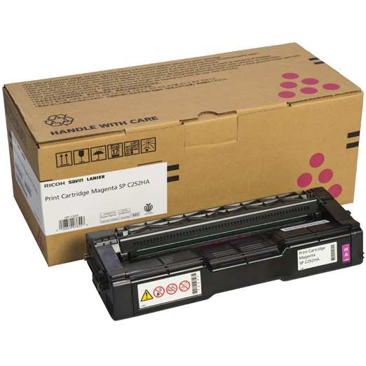 Photos - Ink & Toner Cartridge Ricoh 407655 | Original  OEM Toner Cartridge - Magenta 407655 